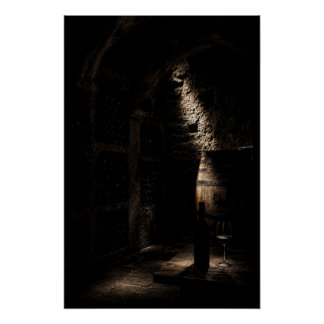 Rustic Underground Wine Cellar Fine Art Poster
