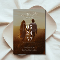 Rustic Unique Minimalist Digital Wedding Photo