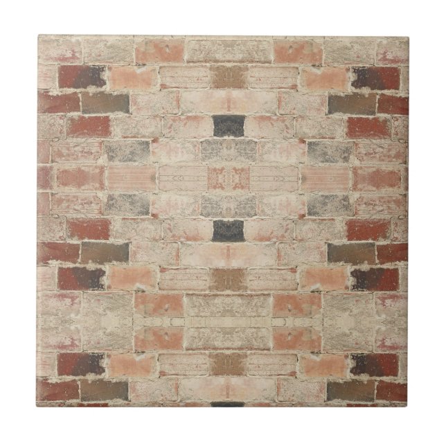 Rustic Unique Vintage Old Brick Natural Texture Tile (Front)