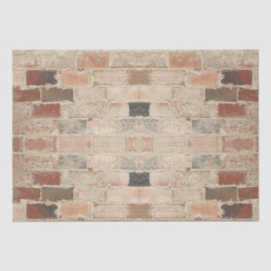 Rustic Unique Vintage Old Brick Natural Texture Tissue Paper