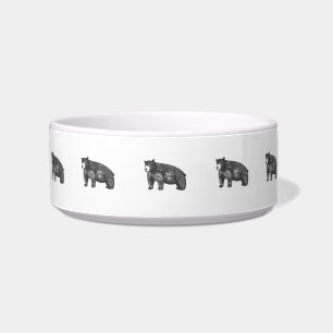 Rustic Ursus Americanus Black Bear Bowl