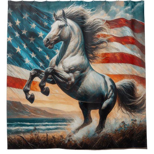 Rustic, USA white stallion  (Front)