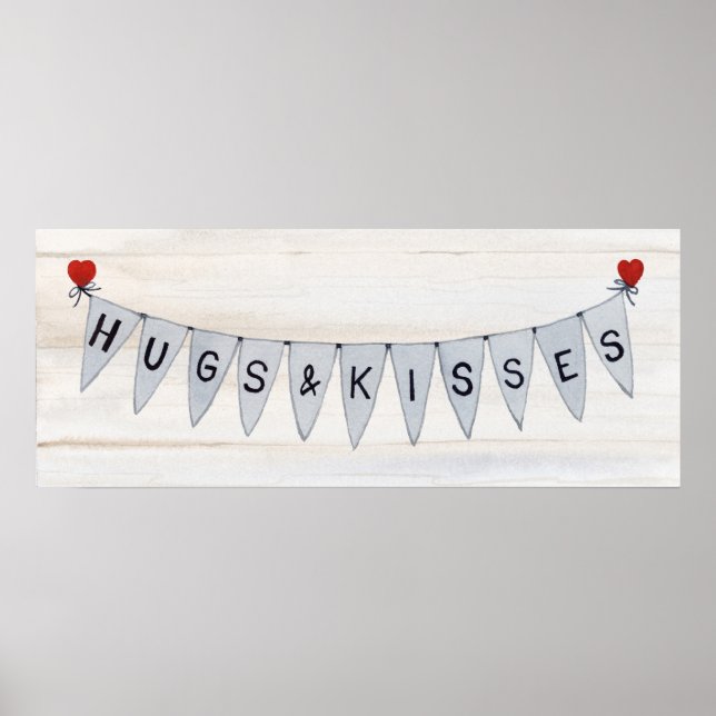Rustic Valentine Banner IV Poster (Front)