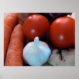 Rustic veg poster