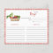 Rustic vegetables Bridal shower Recipe card