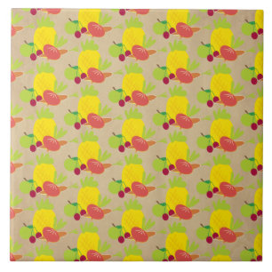 Rustic Vegetables Pattern Tile