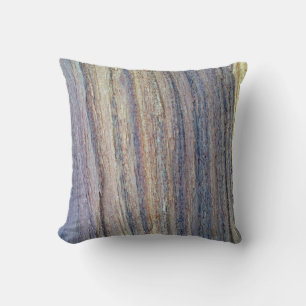 Rustic Vertical Stripe Tree Woodgrain Photo Nature Throw Pillow