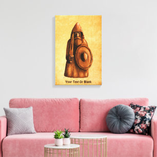 Rustic Viking Canvas Print