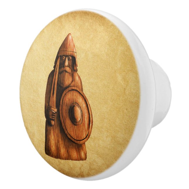 Rustic Viking Ceramic Knob (Right)