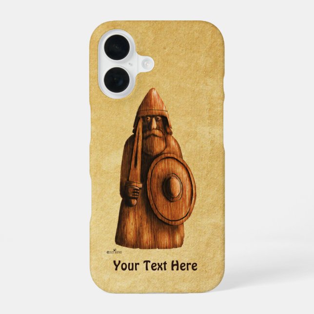 Rustic Viking iPhone 16 Case (Back)