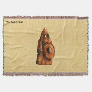 Rustic Viking  Throw Blanket