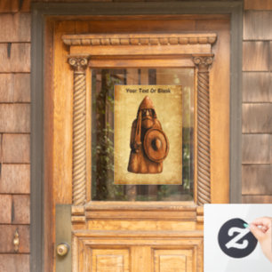 Rustic Viking Window Cling