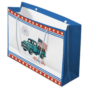 Rustic/vintage 4th of July  Large Gift Bag