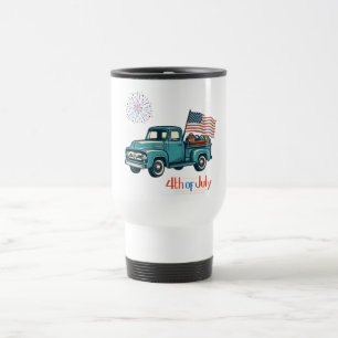 Rustic/vintage 4th of July Travel Mug