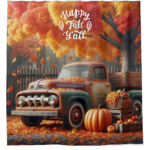 Rustic/vintage autumn farm truck