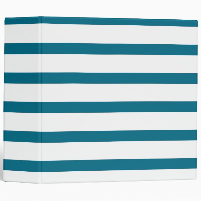 Rustic Vintage Beige Stripe Printed Binder (Front/Spine)