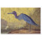 Rustic Vintage Blue Heron Gold Floral Decoupage