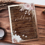 Rustic Vintage Blush Floral Rose Gold Wedding<br><div class="desc">Rustic Vintage Blush Floral Rose Gold Wedding Foil Invitation

See other invitations in our Niche and Nest Store</div>