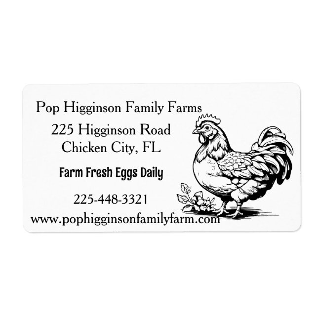 Rustic Vintage Chicken Farm (Front)
