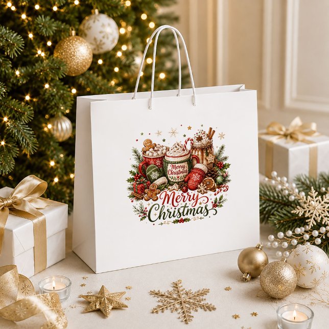 Rustic Vintage Christmas Red Green Snowflake Bag (Rustic Vintage Christmas Red Green Snowflake Bag

)