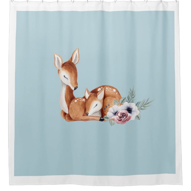 Rustic Vintage Deer Forest Floral (Front)