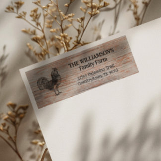 Rustic Vintage Family Farm Rooster