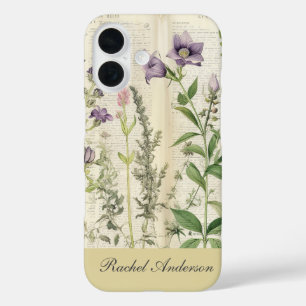 Rustic Vintage Floral iPhone 16 Case