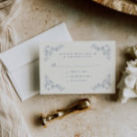 Rustic Vintage Floral Frame Wedding RSVP Card<br><div class="desc">Elegant rustic floral line art wedding RSVP card with a vintage botanical frame design.</div>