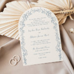 Rustic Vintage Floral Line Art Arch Wedding Invitation<br><div class="desc">Elevate your wedding celebration with our arch shaped wedding invitation, designed to encapsulate the delicate balance of vintage charm and rustic elegance. This exquisite invitation is perfect for couples who appreciate the artistry of timeless design, offering a captivating introduction to your special day. The invitation's unique arch silhouette provides a...</div>