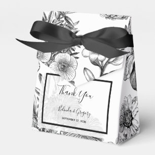 Rustic Vintage Flowers Wedding  Favor Box