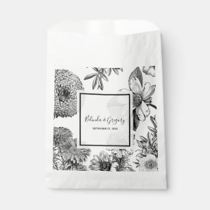Rustic Vintage Flowers Wedding  Favour Bag