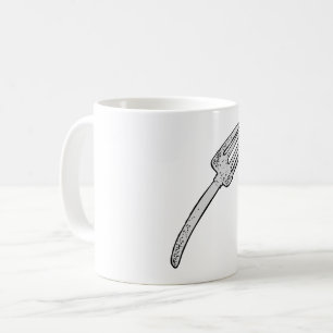 Rustic Vintage Fork Retro Cutlery Coffee Mug
