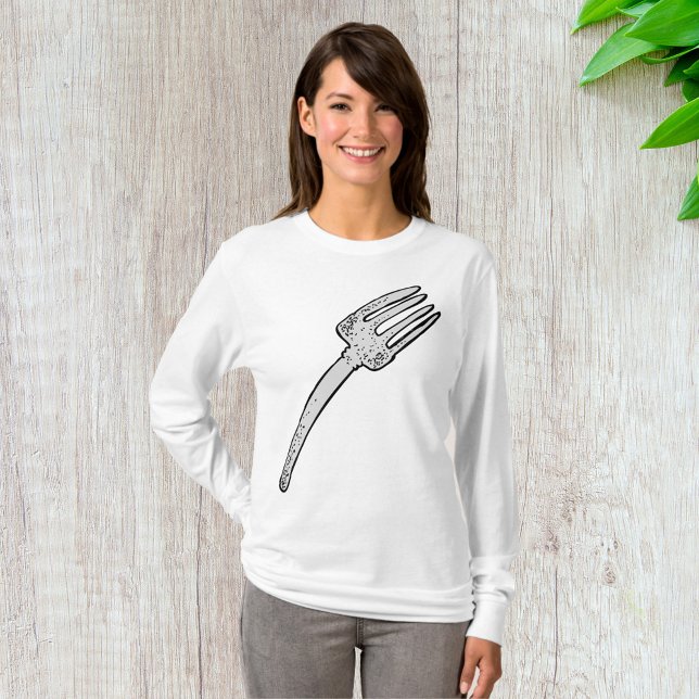 Rustic Vintage Fork Retro Cutlery T-Shirt (Creator Uploaded)
