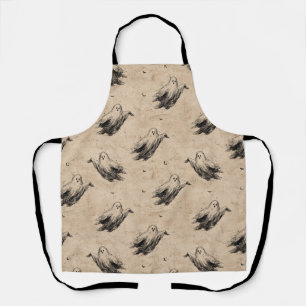 Rustic Vintage Ghost Pattern (2) Apron
