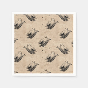 Rustic Vintage Ghost Pattern (2) Napkin