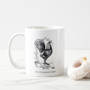 Rustic Vintage Hen Family Name Farm  Coffee Mug