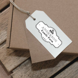 Rustic Vintage Label Border Family Farm Self-inking Stamp