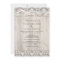 Rustic Vintage Lace & Wood Wedding Invitation
