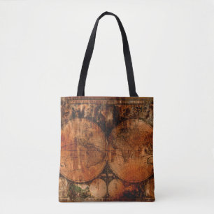 Rustic Vintage Old World Map History-lover Tote Bag