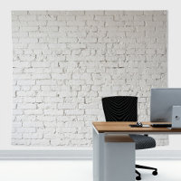 Rustic Vintage Retro White Painted Brick Wall
