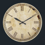 Rustic Vintage Roman Numeral Clock Face<br><div class="desc">Digital art designed to resemble a rustic,  vintage Roman Numeral,  clock face with rust spots scattered around. 

 Optionally customize this design with your your photo,  artwork or text by clicking on the 'Customize It' button.</div>