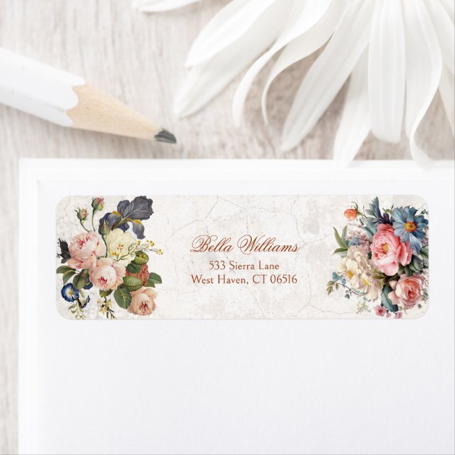 Rustic Vintage Roses & Iris  (Insitu)