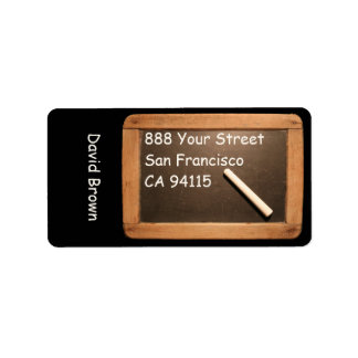 Rustic Vintage School Slate Address Label