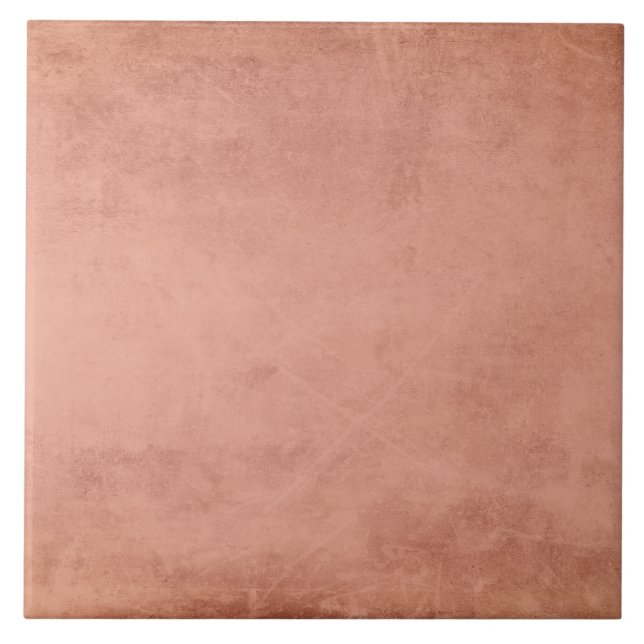 Rustic Vintage Shabby Chic Orange Texture Tile (Front)
