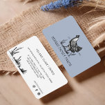 Rustic Vintage Sketch Farm Hen Blue Grey Business Card<br><div class="desc">We've designed this beautiful farm themed business card. This business card is perfect for small farms, family farms, ranches, farmers market, egg farm, food brand and so much more. Our Farm style business card features our own hand-drawn sketch style hen/rooster illustration. The hen illustration is designed in a vintage sketch...</div>