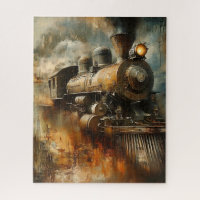 Rustic, Vintage Steam Engine Puzzle