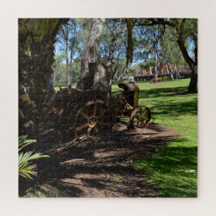 Rustic Vintage Tractor, Jigsaw Puzzle