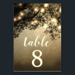 Rustic Vintage Tree Wedding Table Number Cards<br><div class="desc">Rustic Vintage Tree Wedding Table Number Cards - themed in a beautiful vintage background with enchanted tree branches and string lights to create a unique forest look that's perfect for country,  antique,  woodland or any other similar wedding theme.</div>
