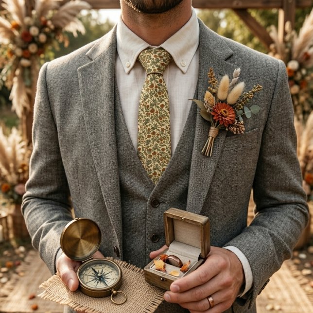 Rustic Vintage Wildflower Vine Tie (Creator Uploaded)