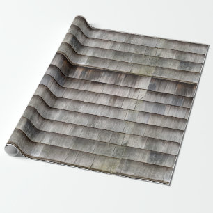 Rustic vintage wood board farmhouse pattern wrapping paper